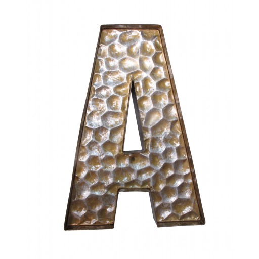 Honeycomb Patterned Letter A
