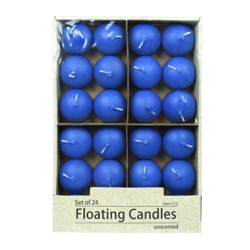 1 3/4 Inch Blue Floating Candles (288pcs/Case) Bulk