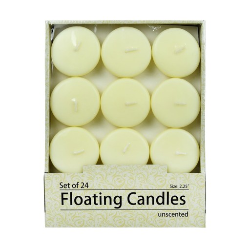 2 1/4 Inch Ivory Floating Candles (288pcs/Case) Bulk