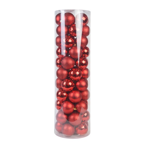 Combo 55Pc Christmas Ornament-Red