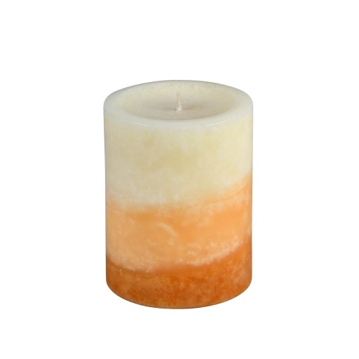 3 x 4 Inch Lyr Ginger Peach Scented Pillar Candle