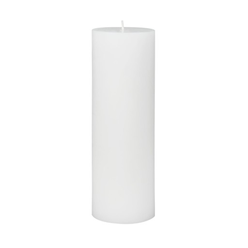 3 x 9 Inch White Pillar Candle