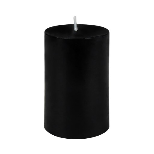 2 x 3 Inch Black Pillar Candle