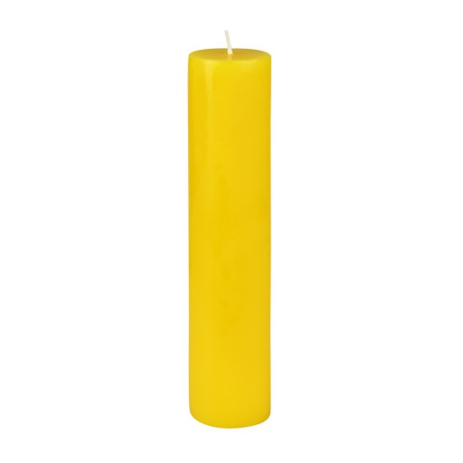 2 x 9 Inch Yellow Pillar Candle