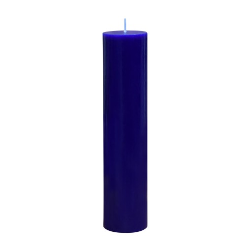 2 x 9 Inch Blue Pillar Candle