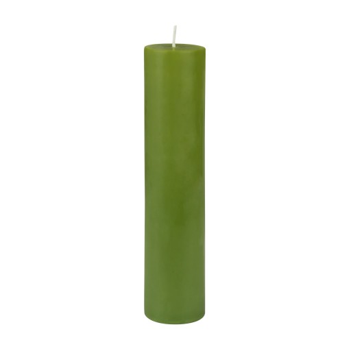 2 x 9 Inch Sage Green Pillar Candle