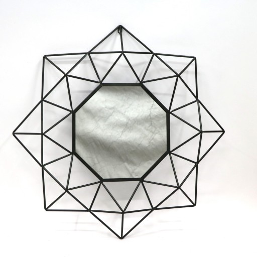Metallic Octogonal Wall Mirror