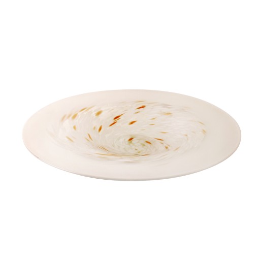 Melitene 18.5 Inch Decorative Glass Plate