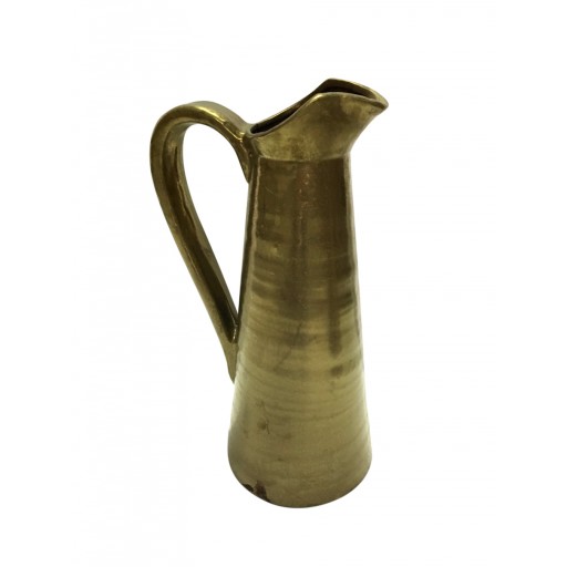 CERAMIC PITCHER GOLD COLOR