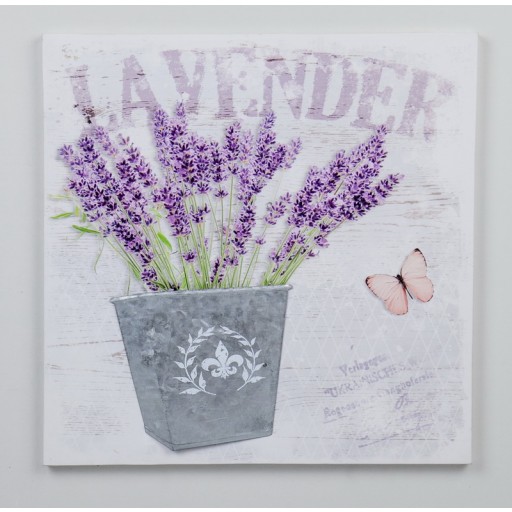 15.75 Inch H purple 3D canvas wall art