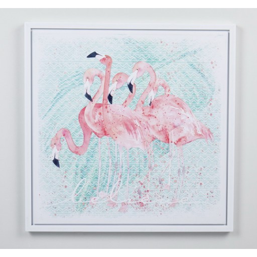 19.68 Inch H pink/green 3D canvas wall art