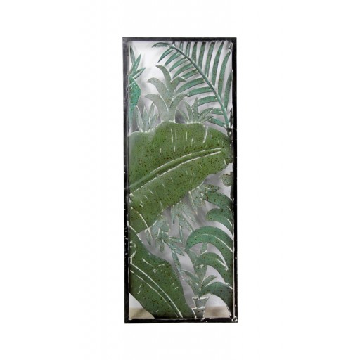 METAL WALL PLAQUE TROPICAL DESIGN