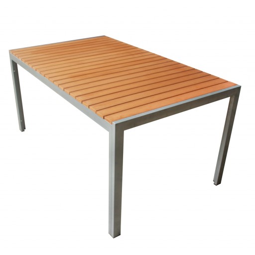 Yellow Faux Wood Table