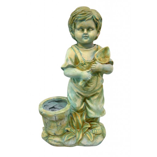 BOY WITH FLOWER POT