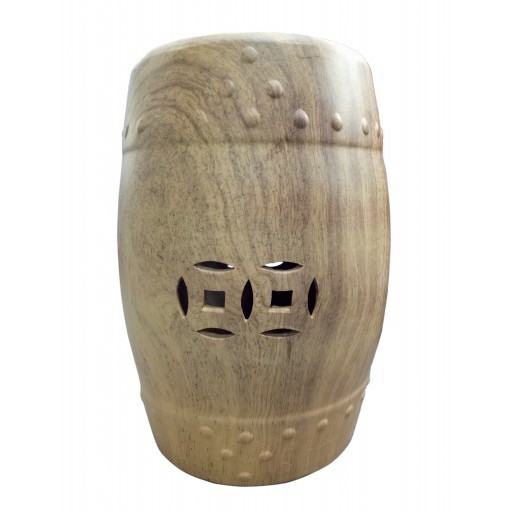 13 Inch H CERAMIC GARDEN STOOL