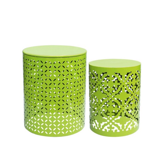 S/2 PLANT STAND LIME GREEN