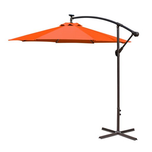 Orange 10FT Offset Solar Umbrella