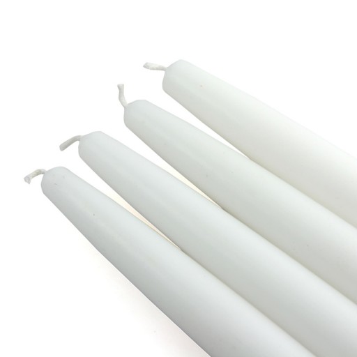 6 Inch White Taper Candles (144pcs/Case) Bulk