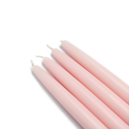 6 Inch Light Rose Taper Candles (144pcs/Case) Bulk