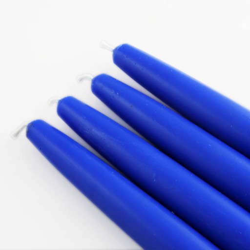 6 Inch Royal Blue Taper Candles (1 Dozen)