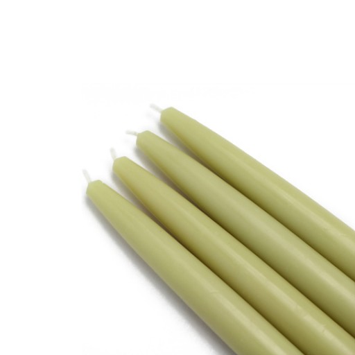 6 Inch Sage Green Taper Candles (1 Dozen)