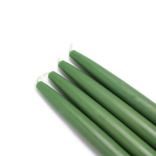 6 Inch Hunter Green Taper Candles (144pcs/Case) Bulk
