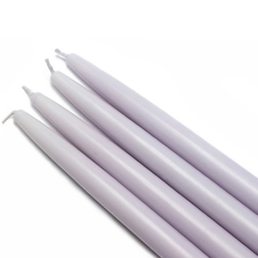 10 Inch Lavender Taper Candles (1 Dozen)