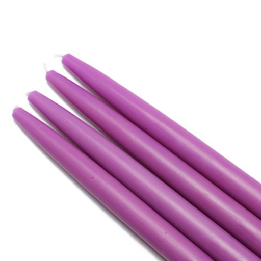 10 Inch Purple Taper Candles (1 Dozen)