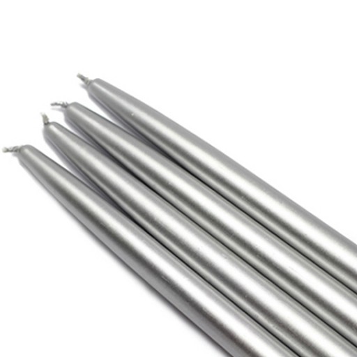 10 Inch Metallic Taper Candles (1 Dozen)