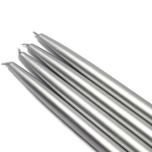 10 Inch Metallic Taper Candles (144pcs/Case) Bulk