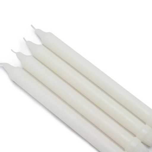 10 Inch White Formal Dinner Taper Candles (144pcs/Case) Bulk