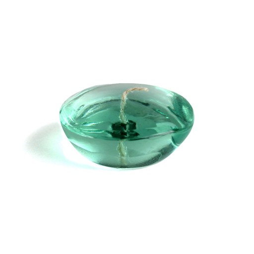 3 Inch Clear Aqua Gel Floating Candles (6pc/Box)