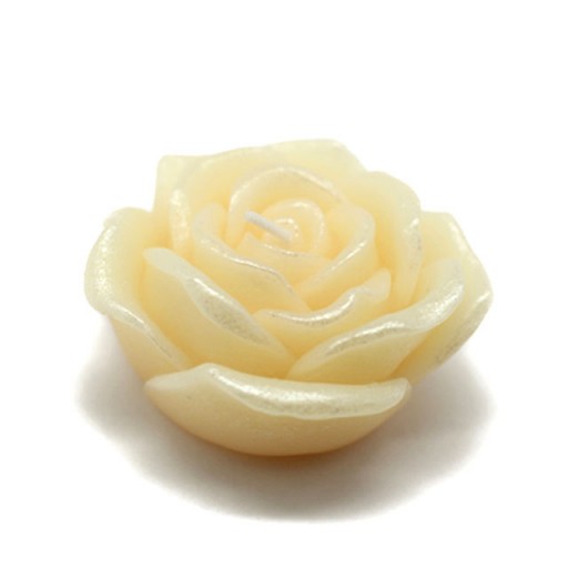 3 Inch Ivory Rose Floating Candles (144pcs/Case) Bulk