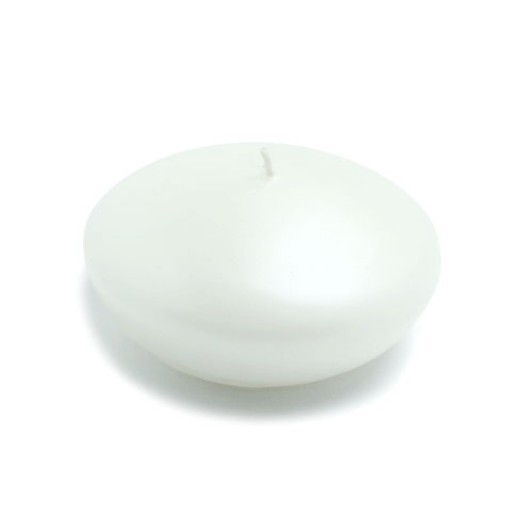 4 Inch Pearl White Floating Candles (3pc/Box)