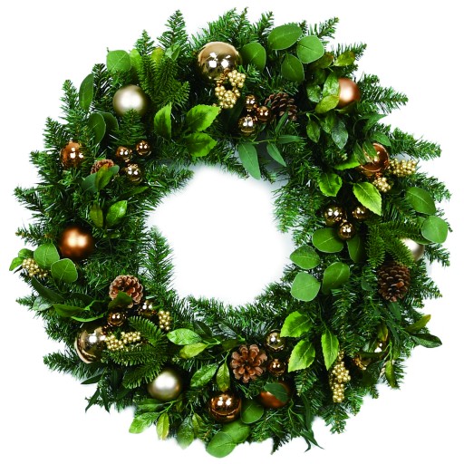 32 inch Christmas Wreath with Ornaments