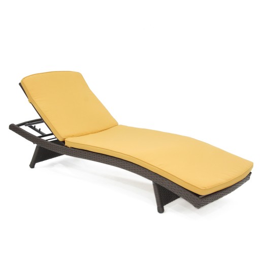 Mustard Chaise Lounger Cushion (Set of 2)