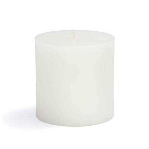 3 x 3 Inch White Citronella Pillar Candle