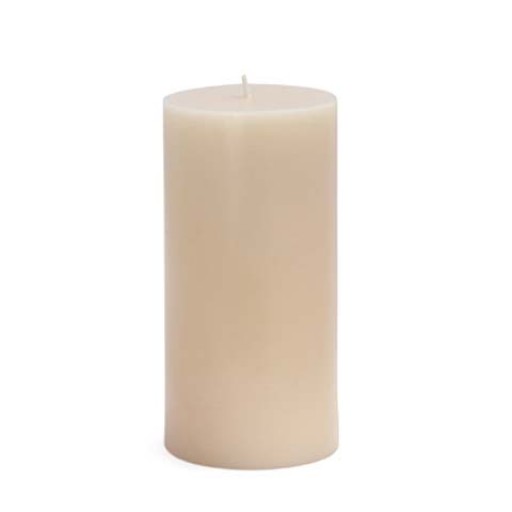 3 x 6 Inch Pale Ivory Pillar Candle