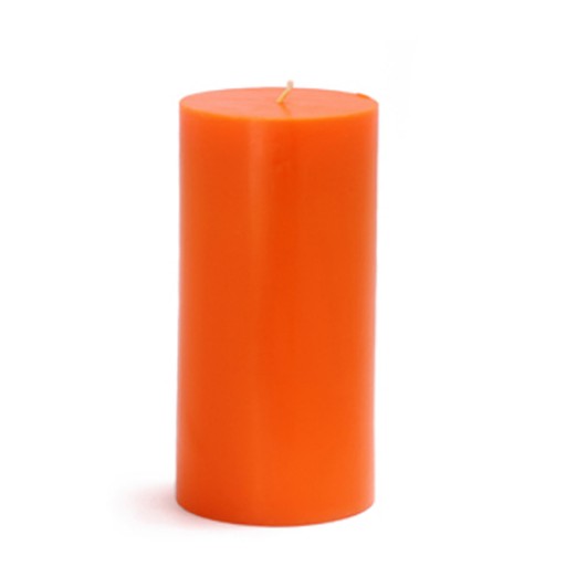 3 x 6 Inch Orange Pillar Candle