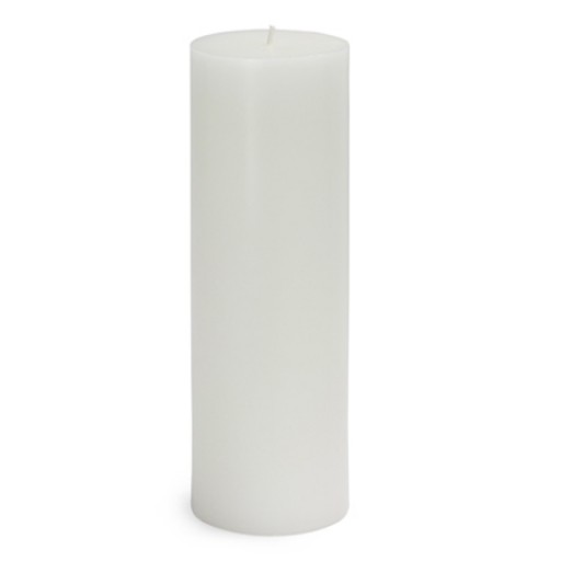 3 x 9 Inch White Citronella Pillar Candle