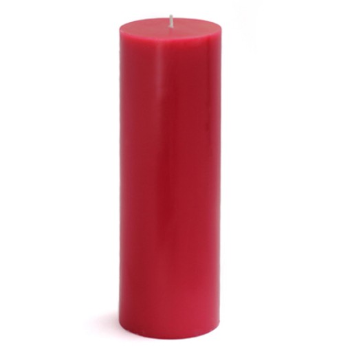 3 x 9 Inch Red Pillar Candle