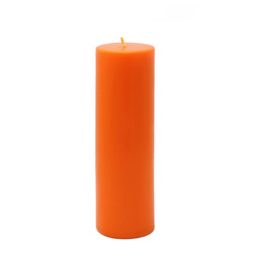 2 x 6 Inch Orange Pillar Candle