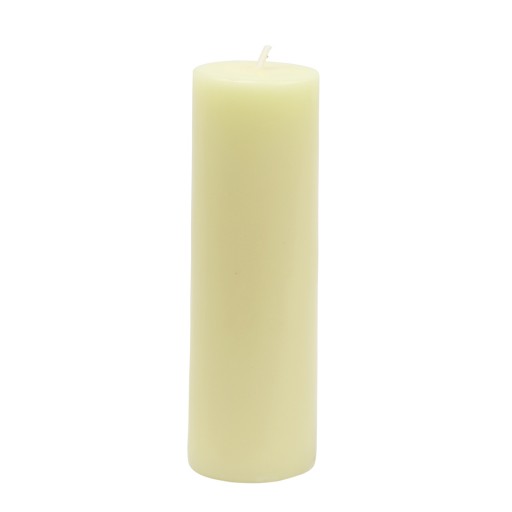 2 x 6 Inch Ivory Pillar Candle
