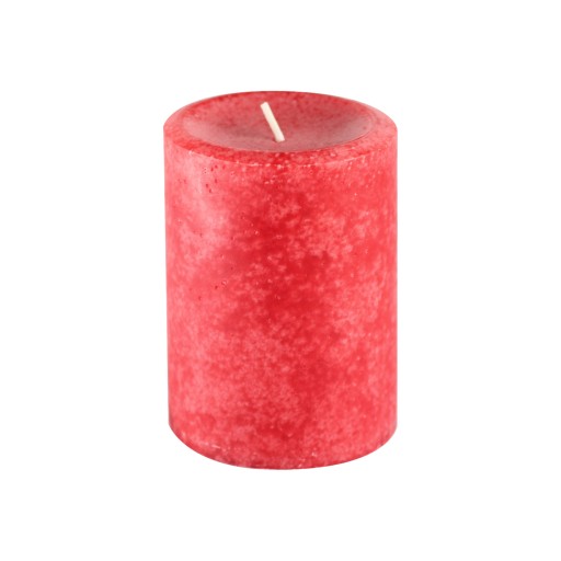 3 Inch x 4 Inch Cinnamon Cide Red Scented Pillar Candle
