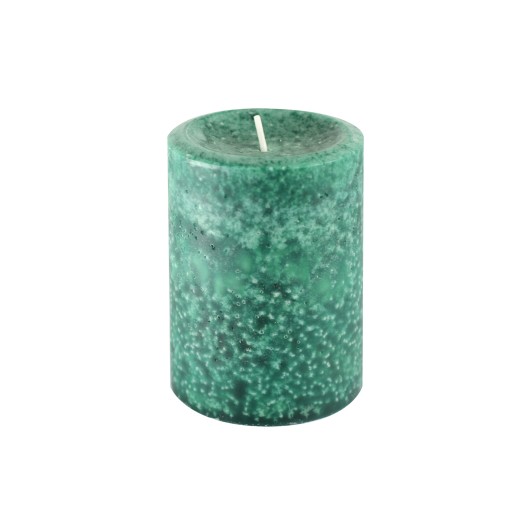 3 Inch x 4 Inch Fresh Frasier Fir Green Scented Pillar Candle