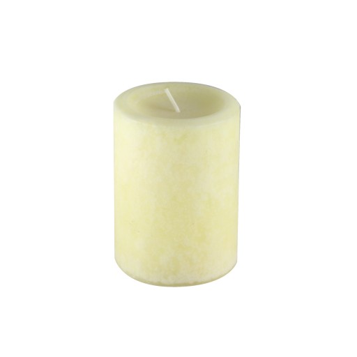 3 Inch x 4 Inch Ivory Vanilla Scented Pillar Candle