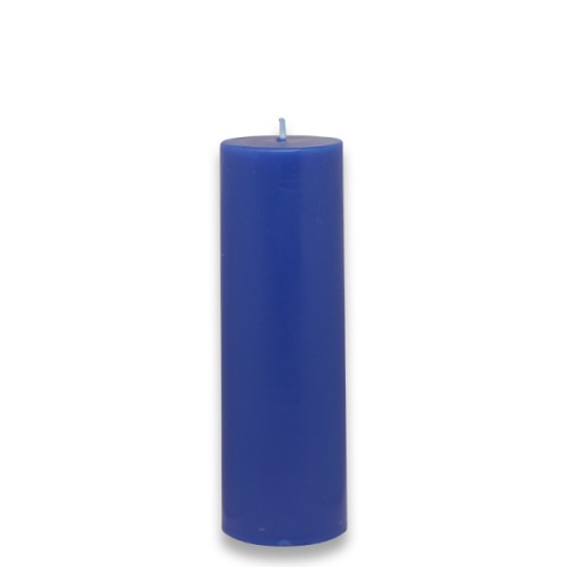 2 x 6 Inch Blue Pillar Candle