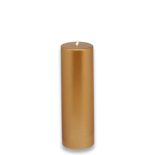 2 x 6 Inch Metallic Pillar Candle