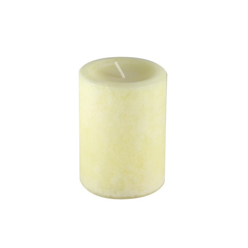 3 Inch x 4 Inch Ivory Vanilla Scented Pillar Candle (12pcs/Case) Bulk