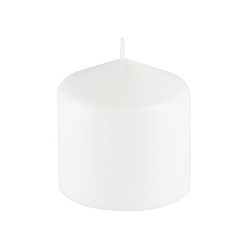 3 Inchx 3 Inch White Pressed and Over-Dipped Pillar Candle (12pcs/Case)